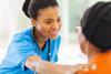 Nurse with patient
